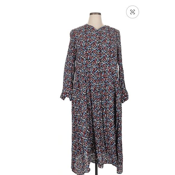 Zara Dresses & Skirts - Zara Size XL Long sleeve floral Midi Casual dress